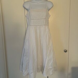 Point Sur Cotton pleated embellished spaghetti strap Sun dress pockets 4